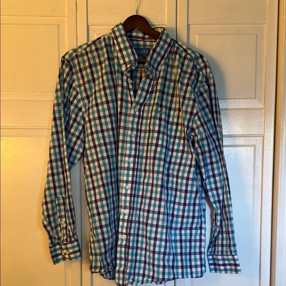 Men's Blue Checkered Shirt